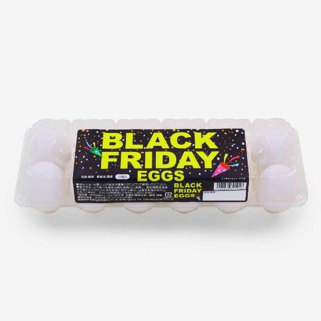 BLACK FRIDAY EGGSのラベル