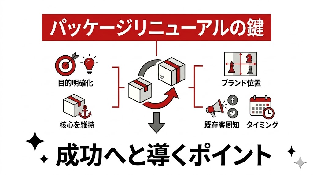 パッケージデザインをリニューアルする時のポイント