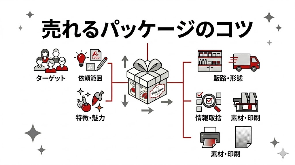 食品パッケージデザイン制作のコツ・ポイント