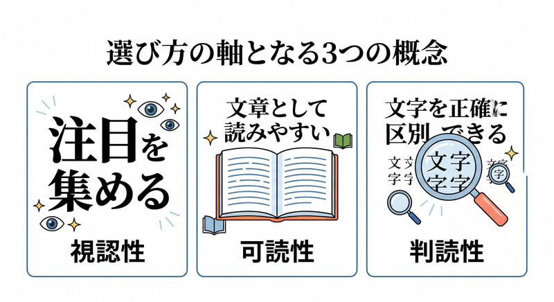 パッケージデザインにおけるフォントの選び方の3つのポイント