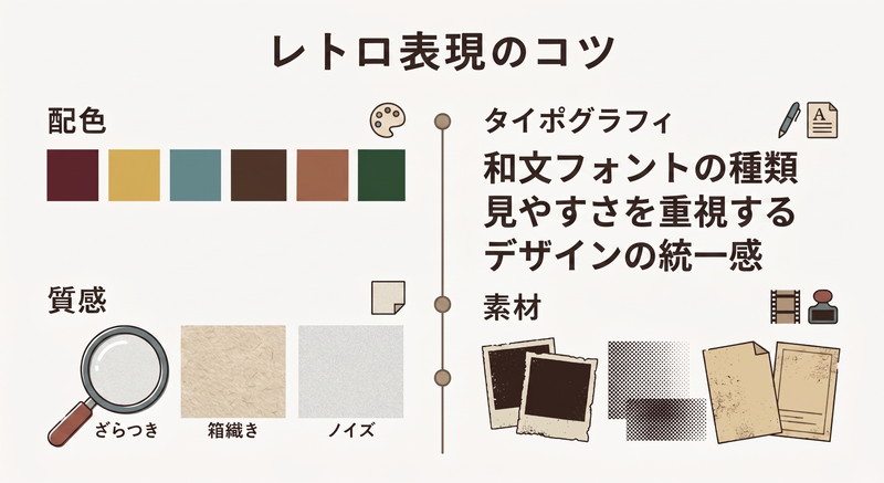 レトロデザイン制作の実践テクニック
